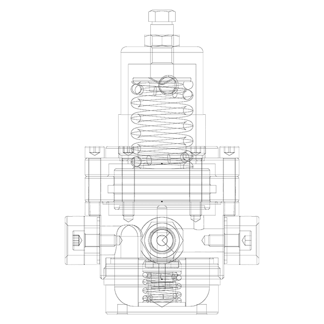 Regulator technical drawing